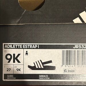 Adidas Adilette Estrap I Sandals in Black